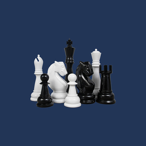 Мужской свитшот Фигуры шахматиста / Тёмно-синий – фото 3