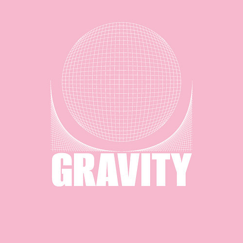 Мужской свитшот Gravity надпись и шар / Светло-розовый – фото 3