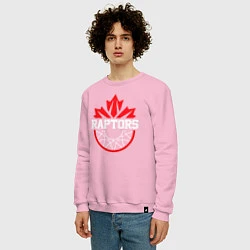 Свитшот хлопковый мужской Торонто Рэпторс, цвет: светло-розовый — фото 2