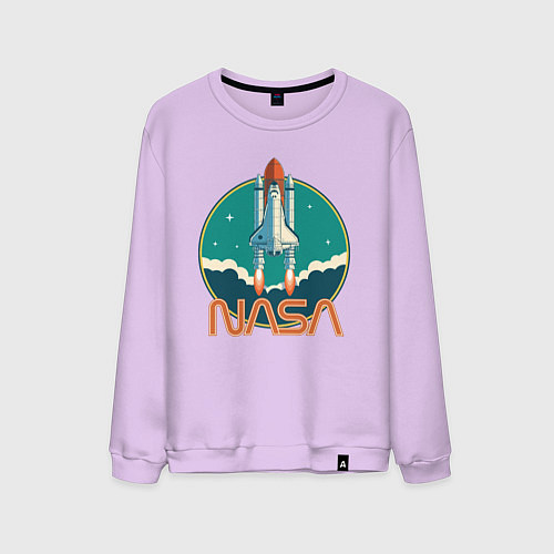 Мужской свитшот NASA Ship / Лаванда – фото 1