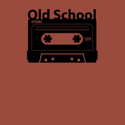 Свитшот хлопковый мужской Old school music, цвет: кирпичный — фото 2