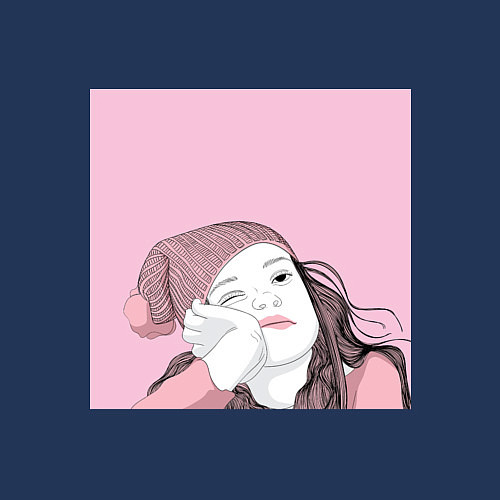 Мужской свитшот Меланхолия / Тёмно-синий – фото 3