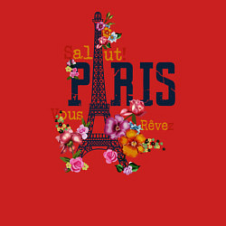 Свитшот хлопковый мужской Salut Paris, цвет: красный — фото 2