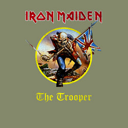 Свитшот хлопковый мужской The trooper Iron Maiden, цвет: авокадо — фото 2