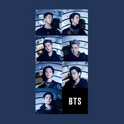 Свитшот хлопковый мужской We are bulletproof BTS, цвет: тёмно-синий — фото 2