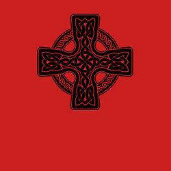 Свитшот хлопковый мужской Кельтский крест, цвет: красный — фото 2