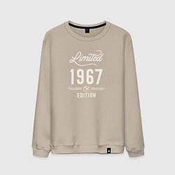 Свитшот хлопковый мужской 1967 ограниченный выпуск, цвет: миндальный