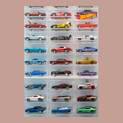 Свитшот хлопковый мужской Hot Wheels - collection Автомобили на полке, цвет: пыльно-розовый — фото 2