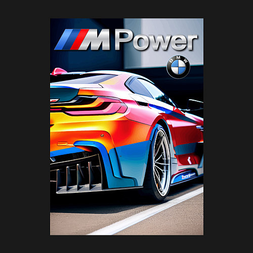 Мужской свитшот BMW M Power - motorsport / Черный – фото 3