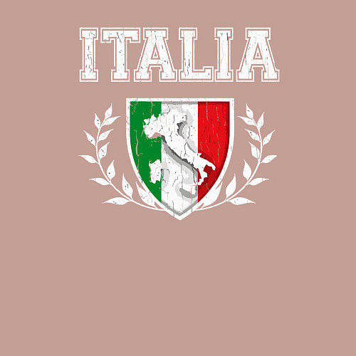 Мужской свитшот Italy map / Пыльно-розовый – фото 3