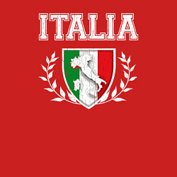 Свитшот хлопковый мужской Italy map, цвет: красный — фото 2