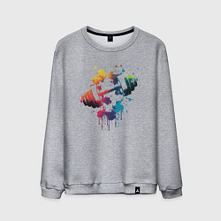 Мужской свитшот Иллюстрация гантели