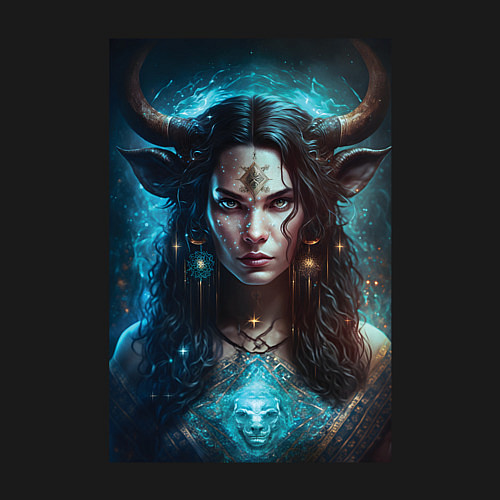 Мужской свитшот Знаки Зодиака - Телец / Черный – фото 3