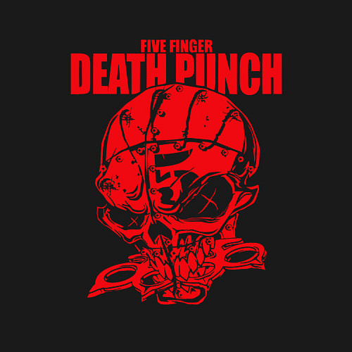 Мужской свитшот Five Finger Death Punch череп / Черный – фото 3