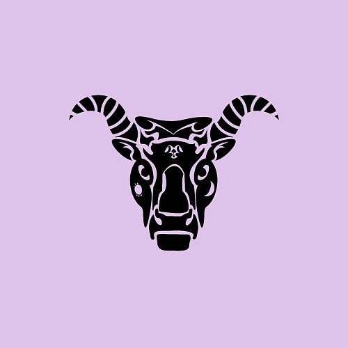 Мужской свитшот Полинезийский бык / Лаванда – фото 3