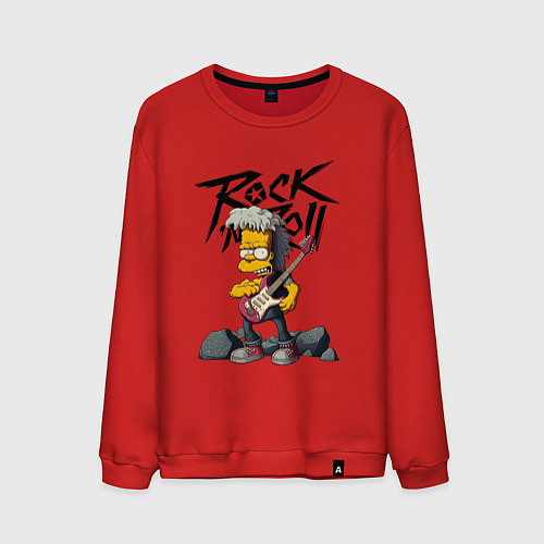 Мужской свитшот Simpsons Rock / Красный – фото 1