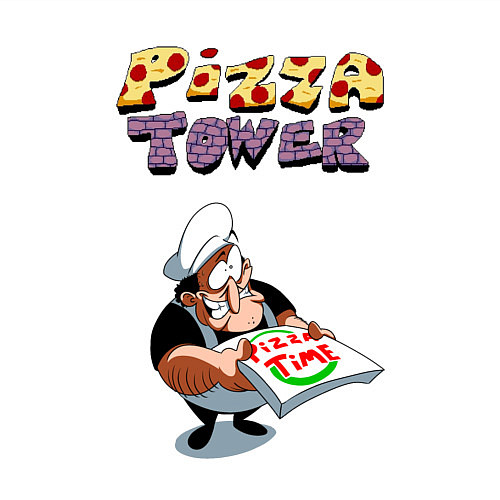 Мужской свитшот Пеппино Спагетти из Pizza Tower / Белый – фото 3