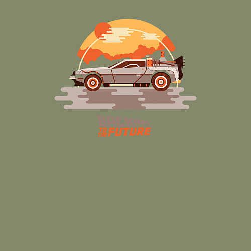 Мужской свитшот Back to the future / Авокадо – фото 3