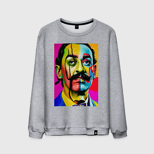 Мужской свитшот Salvador Dali / Меланж – фото 1