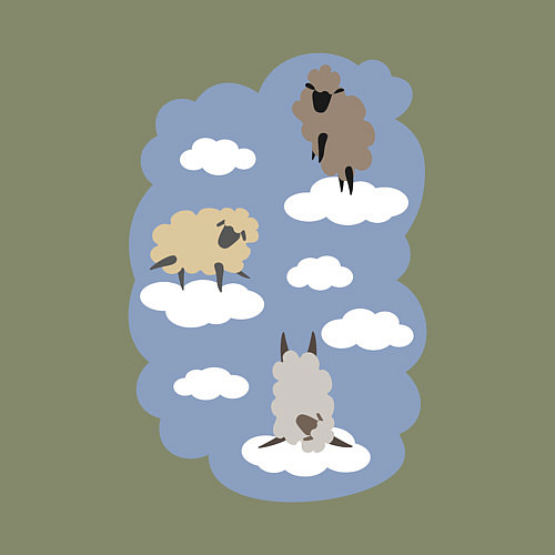 Мужской свитшот БаранОблачность / Авокадо – фото 3