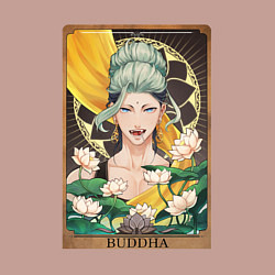 Свитшот хлопковый мужской The Buddha Tarot Card, цвет: пыльно-розовый — фото 2