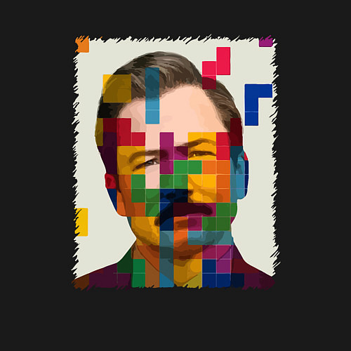 Мужской свитшот Тетрис фильм / Черный – фото 3