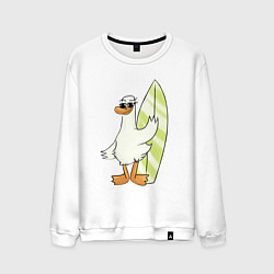 Мужской свитшот Гусь серфингист в очках