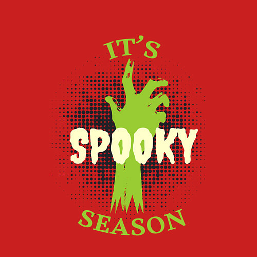 Мужской свитшот Its spooky season / Красный – фото 3