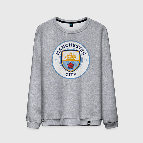 Мужской свитшот Manchester City FC / Меланж – фото 1