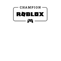 Свитшот хлопковый мужской Roblox gaming champion: рамка с лого и джойстиком, цвет: белый — фото 2