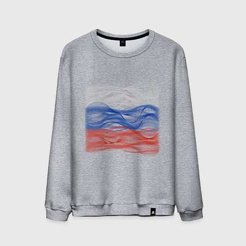 Мужской свитшот Триколор флаг / Меланж – фото 1