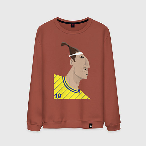Мужской свитшот Златан / Кирпичный – фото 1