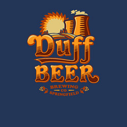 Свитшот хлопковый мужской Duff beer brewing, цвет: тёмно-синий — фото 2