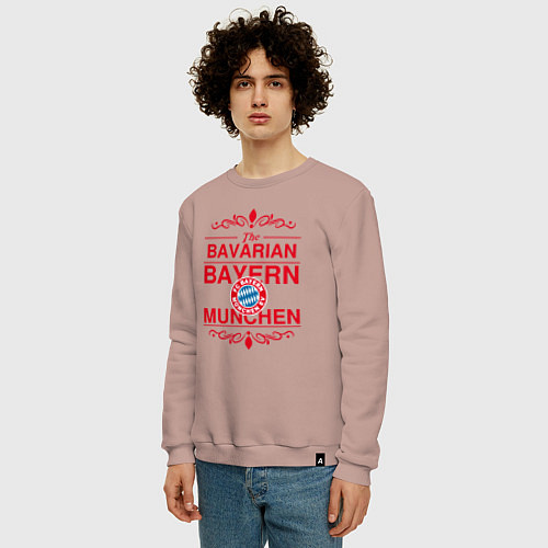 Мужской свитшот Bavarian Bayern / Пыльно-розовый – фото 3