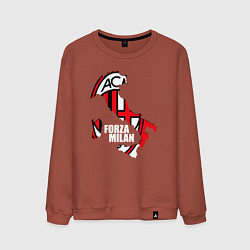Свитшот хлопковый мужской Forza Milan, цвет: кирпичный