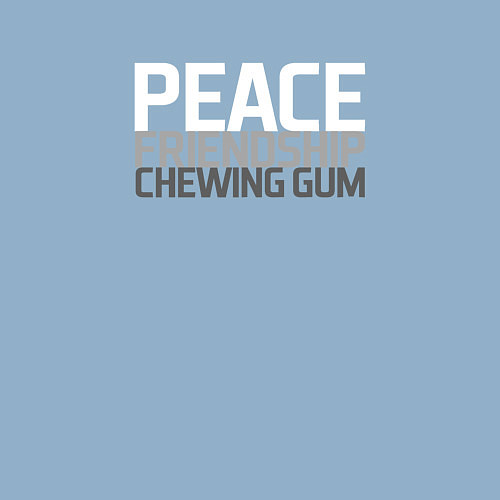 Мужской свитшот Peace, friendship, chewing gum / Мягкое небо – фото 3