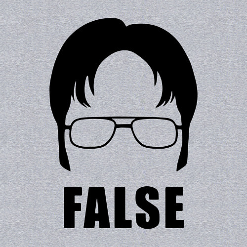 Мужской свитшот Дуайт Шрут / Меланж – фото 3