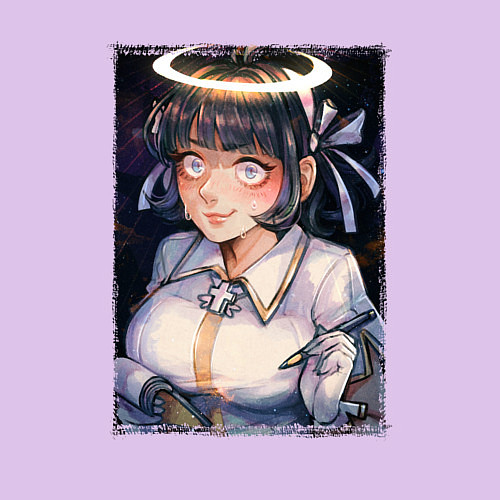 Мужской свитшот Azazel - the Curious Angel / Лаванда – фото 3