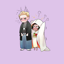 Свитшот хлопковый мужской Jigokuraku boo, цвет: лаванда — фото 2