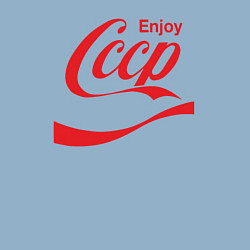 Свитшот хлопковый мужской СССР Enjoy, цвет: мягкое небо — фото 2