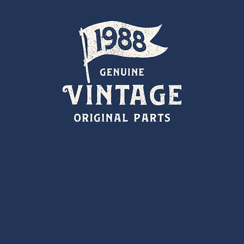 Мужской свитшот 1988 подлинный винтаж - оригинальные детали / Тёмно-синий – фото 3