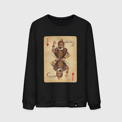 Мужской свитшот Fable III Сабин, валет буби / Черный – фото 1