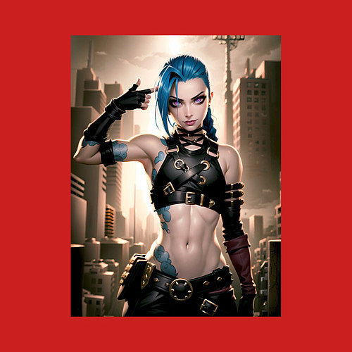 Мужской свитшот Jinx model / Красный – фото 3