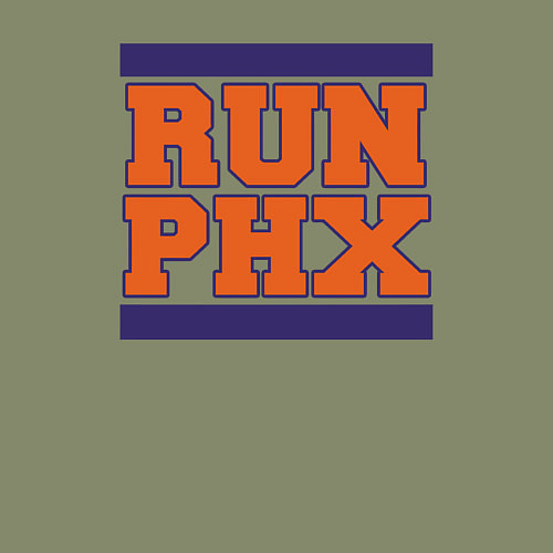 Мужской свитшот Run Phoenix Suns / Авокадо – фото 3