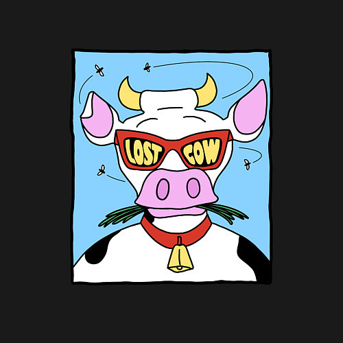 Мужской свитшот Lost Cow / Черный – фото 3