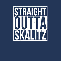 Свитшот хлопковый мужской Straight outta Skalitz, цвет: тёмно-синий — фото 2