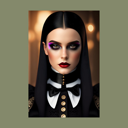 Мужской свитшот Уэнсдей А / Авокадо – фото 3