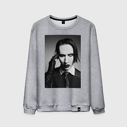 Мужской свитшот Marilyn Manson looks at you