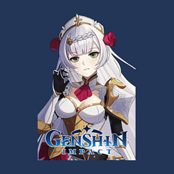 Свитшот хлопковый мужской Genshin Noelle, цвет: тёмно-синий — фото 2