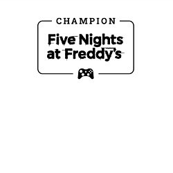 Свитшот хлопковый мужской FNAF gaming champion: рамка с лого и джойстиком, цвет: белый — фото 2